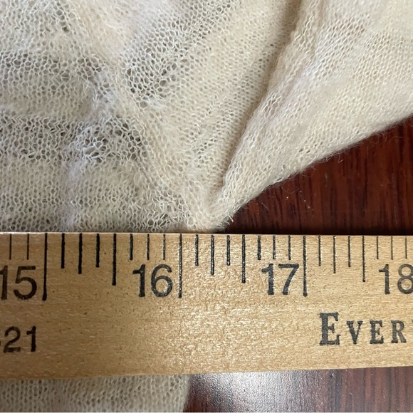 1-01 BABATON Cashmere Alpaca Blend Turtleneck Sweater Thin Knit Cream S NWOT B19 - Picture 8 of 10